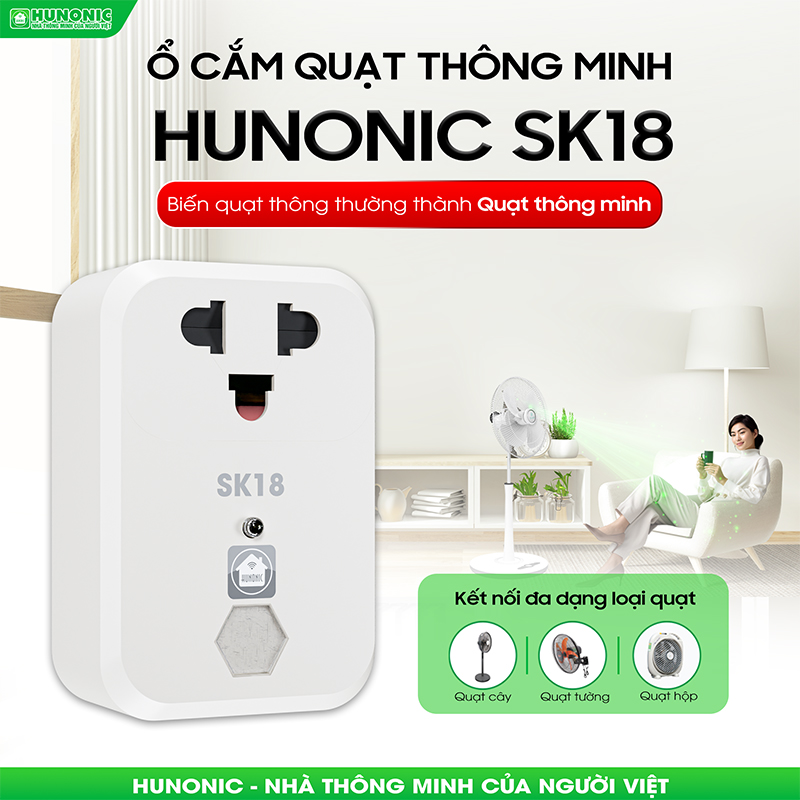 Ổ Cắm Quạt Thông Minh SK18